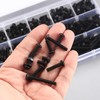 425 Piece M4 Screws Set, Allen Screws Nuts Set, Black