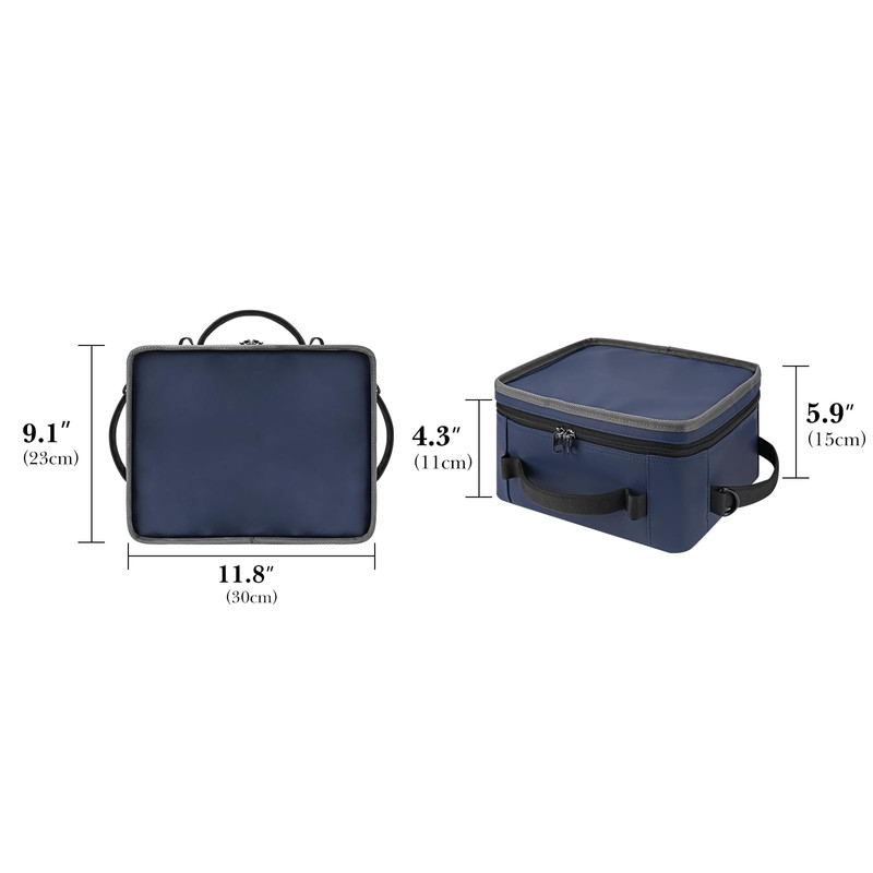 Linkidea Large Capacity Insulated 12 Can Lunch Cooler, Hard Shell
