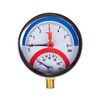 THERMIS Thermomanometer connection from below G1/2 (80 mm) 0-120°C (0-6