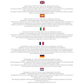 25 x Sheets of Edible Wafer Paper DL - Premium Gloss - A4 - Outer Diameter 0.6mm Approx