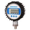 MEASUREMAN 3-1/8" Dial Size, Digital Pressure Gauge, 0-100psi/bar/Mpa/Kpa, 1/4"NPT Lower