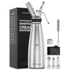 Professional Stainless Steel Whipped Cream Dispenser, 1L / 1 Quart