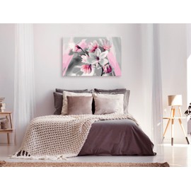 Murando n-A-0205-d-a Painting by Numbers Flowers Peonies, 60 x 40 cm, Painting Set with Wooden Frame on Canvas for Adults Children Paintings Hand-Painted Kit DIY Gift Decoration