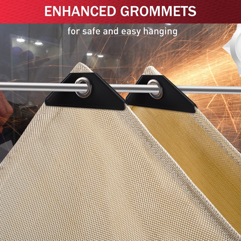 Fiberglass Welding Blanket 6x8 ft - 1022 °F High Temp