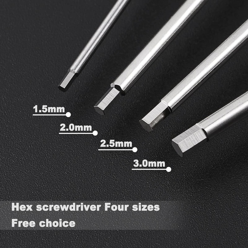 Hex Wrench Screwdriver, Titanium Nitride Precision Screwdriver Set for Drones,