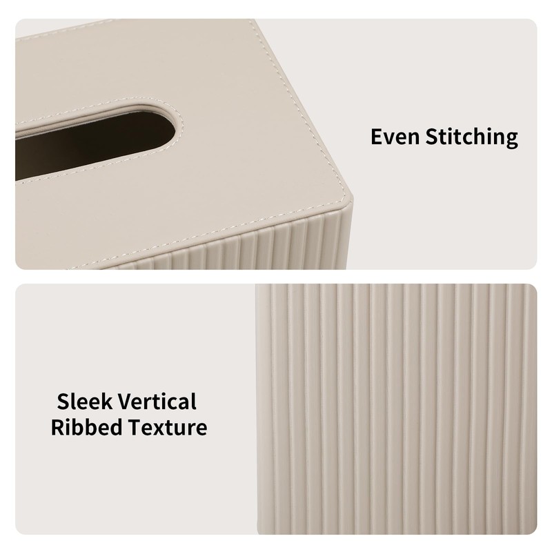 MEIBOOCH Extra Large Tissue Box Cover for Standard Size 180