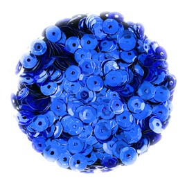 Angel Malone ® 15g (±) 1200 pcs. 6-7mm in Diameter Premium Quality Cup Sequins DIY Arts Crafts Making - UK Seller (Sapphire Blue)