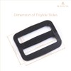 BEADNOVA Slide Buckle 1 Inch Triglide Slides Plastic Webbing Slider