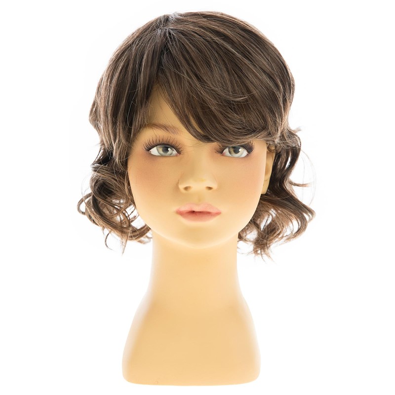 RicHyun Short Wavy Brown Kids Wig Synthetic Fluffy Boys Wig