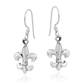 Cute Elegant Lily Flower Earrings 925 Sterling Silver, Sterling Silver