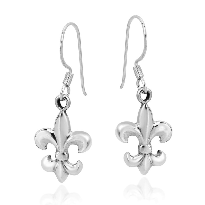 Cute Elegant Lily Flower Earrings 925 Sterling Silver, Sterling Silver