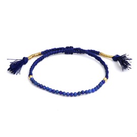 Gempires Lapis Lazuli Braided Bracelet, String Bracelet, Crystal Bracelet for Women, September Birthstone, Adjustable Bracelet for Women