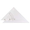 Pacific Arc Professional Adjustable Triangle Clear With Inking Edge 10"