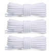 Sechunk 3 Pair Flat Shoe Laces for Sneakers, Shoelaces for