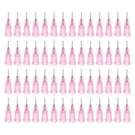 sourcing map Industrial Blunt Tip Needle 20G 1/4 Inch Length with Luer Lock Screw Interface Connector, Dispensing Needle for Liquid Glue Gun, 100 Pcs (Black)