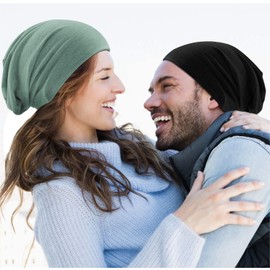 Hatstar® Classic women's beanie hat, men's jersey long beanie, unisex, elastic, light and soft, pink
