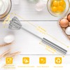 OOKUU OOKUU Stainless Steel Egg Whisk, Whizzy Whisk, Semi Automatic
