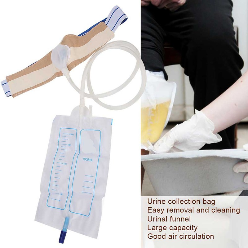 Silicone Waist Urine Drainage Bag Portable Catheter Fixation Urine Collection