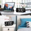 LOFICOPER Projection Alarm Clock, Digital Clock for Bedrooms with 7.4