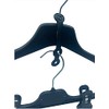 Kiroplast 100 Connectors for Clothes Hangers Extension Hangers Black Clothing