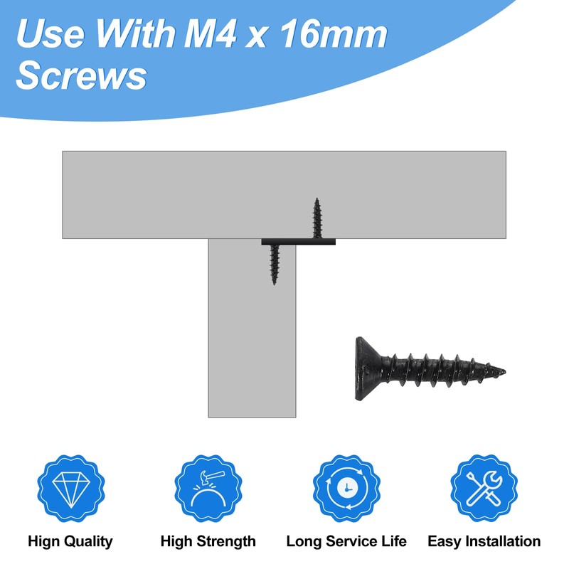 uxcell 30 Pcs Figure 8 Fastener with Screws, Table Top