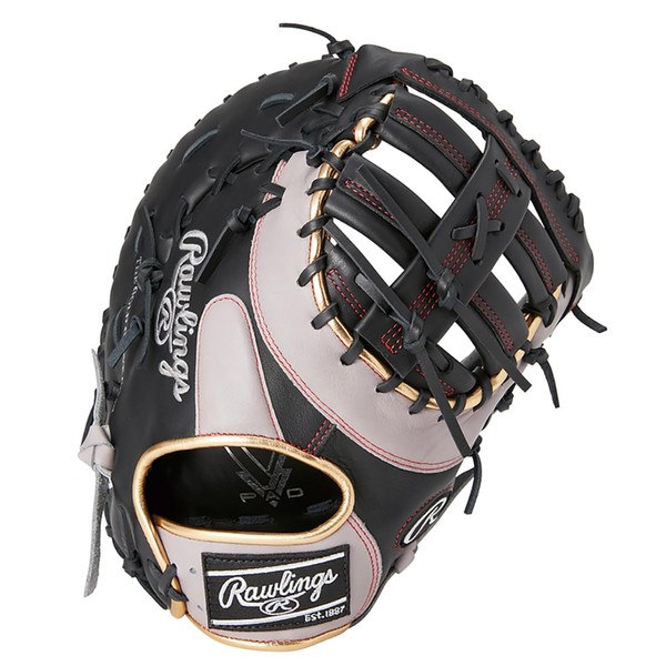 Rawlings Baseball Glove Adult Soft Mens Softball HYPER TECH R2G COLORS [Catcher/First Use] Size 12.5 GS3FHTC3ACD Black/Grey *Right Throw