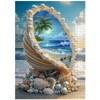 Beach Puzzles for Adults 1000 Piece, PICKFORU Summer Marine Jewel