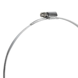 Vent Systems Ø100 mm / 4" Inch - Pack of 5 - Adjustable Galvanized Steel Worm Gear Steel Duct Clamps - Dryer Vent Clamp - Pipe Clamp for Air Ducting, Automotive - Worm Drive Hose Clamps