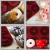 Large Silicone Donut Pan for Baking, 9 Cavity Non-Stick Food