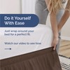 Wrap Around Dust Ruffle Bed Skirt - Brown - for