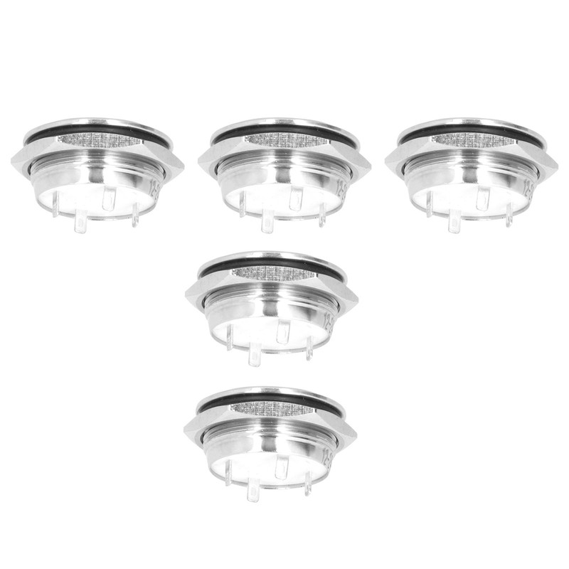 5Pcs Momentary Push Button Switch Metal Auto Reset Ultra Thin