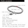 H&Beautimer Italian Collection 925 Sterling Silver 4-10MM Bead Chain Bracelet