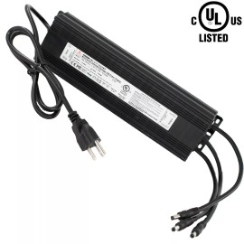 SMARTS UL Listed 250W 12v LED Light power supply Driver Heavy Duty waterproof + DC plug