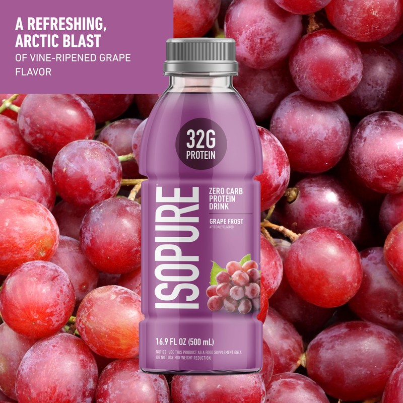 Isopure Zero Carb 32g Clear Protein Ready-to-Drink, Whey Protein Isolate,