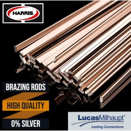 Harris-0% Silver Phos Copper  Brazing Alloy Rods USA - 0%-1 Rod