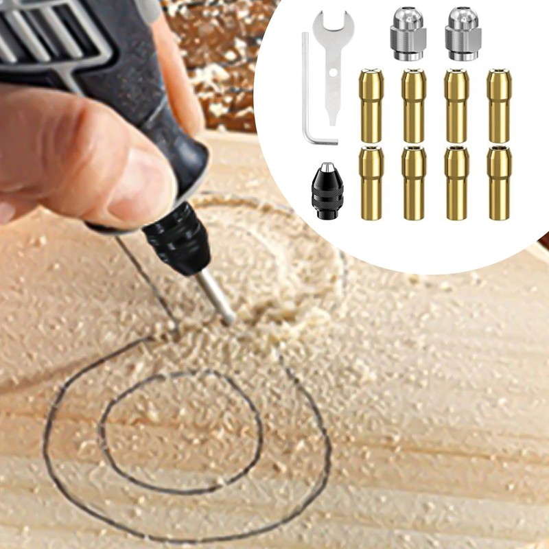 Okaywork 13 Piece Drill Chuck Set for Dremel, 4486 Drill
