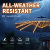 Patio Umbrella Lights 120 LED Cordless Waterproof Lights for Outdoor