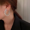 Rhinestone Hoop Earrings Trendy Earrings for Women Big/Large Hoop Earrings
