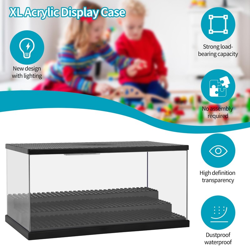 XL Building Block Storage Box, Comius Sharp Acrylic Figure Stand,