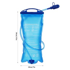 2L Water Bladder 2L Leak-Proof Hydration Bladders, BPA Free Hydration Packs Bags Pouch with Insulated Tube, Leakproof Water Reservoir for Backpack Hiking Running Cycling Camping Outdoor Sports