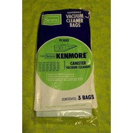 Kenmore SEARS KENMORE CANISTER VACUUM CLEANER DISPOSABLE BAGS (3) BAGS IN PACK - 20 5033