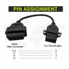 VZG OBD Adapter for Volvo 8 Pin OBD1 to 16