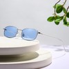 Dollger Retro Rectangle Sunglasses for Women Men Square Narrow Hip