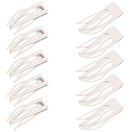 Chinco 24 Pieces Double Grip Hair Clips Metal Snap Hair Clips Women Hair Barrettes for Hair Making, Salon Supplies (Beige, 2 Inch)