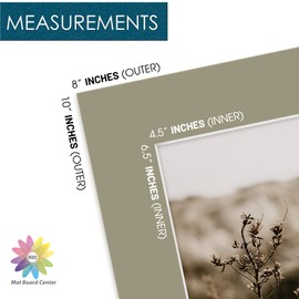 Pack of 20, MIXED COLORS 8x10 Picture Mats Matting with White Core Bevel Cut for 5x7 Pictures