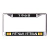 1968 Vietnam Veteran Chrome License Plate Frame