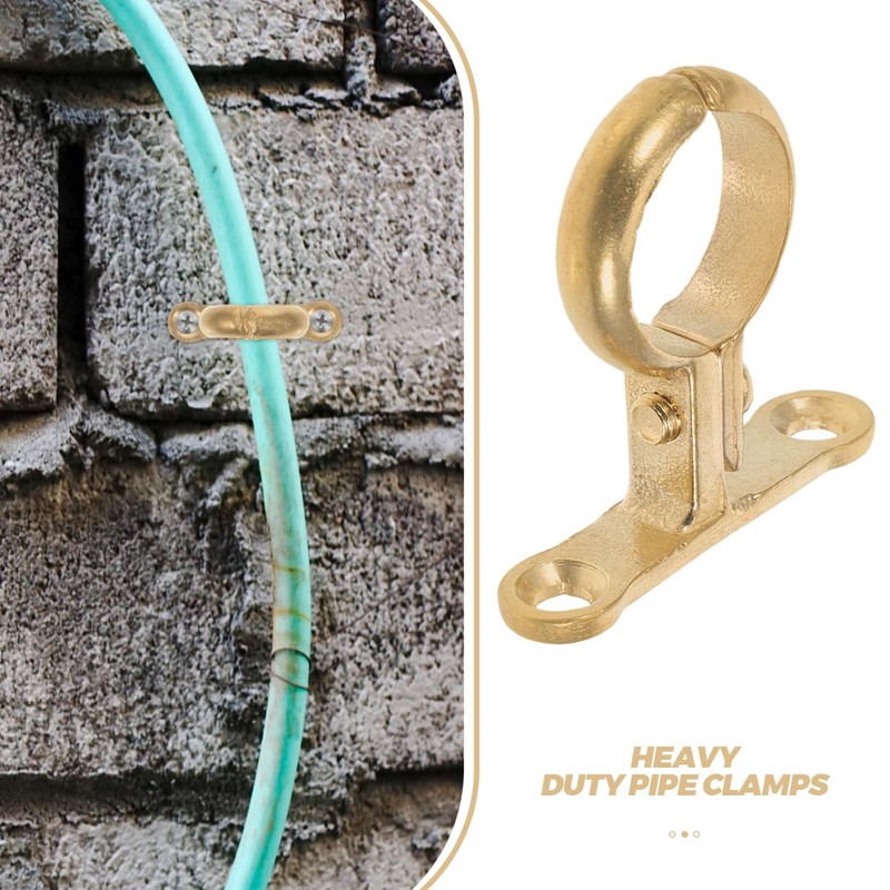 OSALADI Brass Pipe Cable Clamps Wall Mounted Pipe Bracket Ceiling