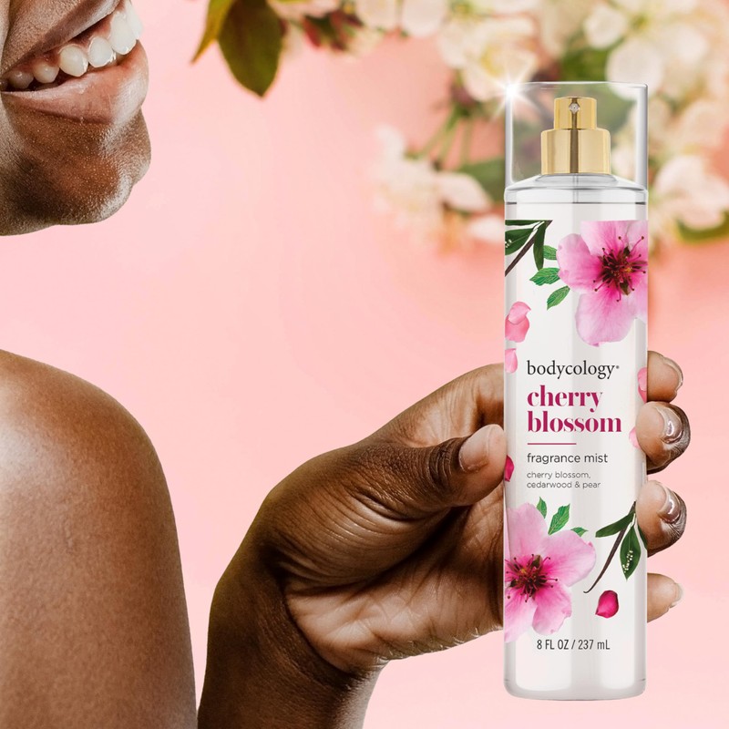 Bodycology Long-Lasting Fragrance Body Mist, Cherry Blossom, 8 fl oz
