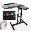 AngelcityCC Tattoo Workstation, Portable Adjustable Large Tattoo Tray Rolling Mobile