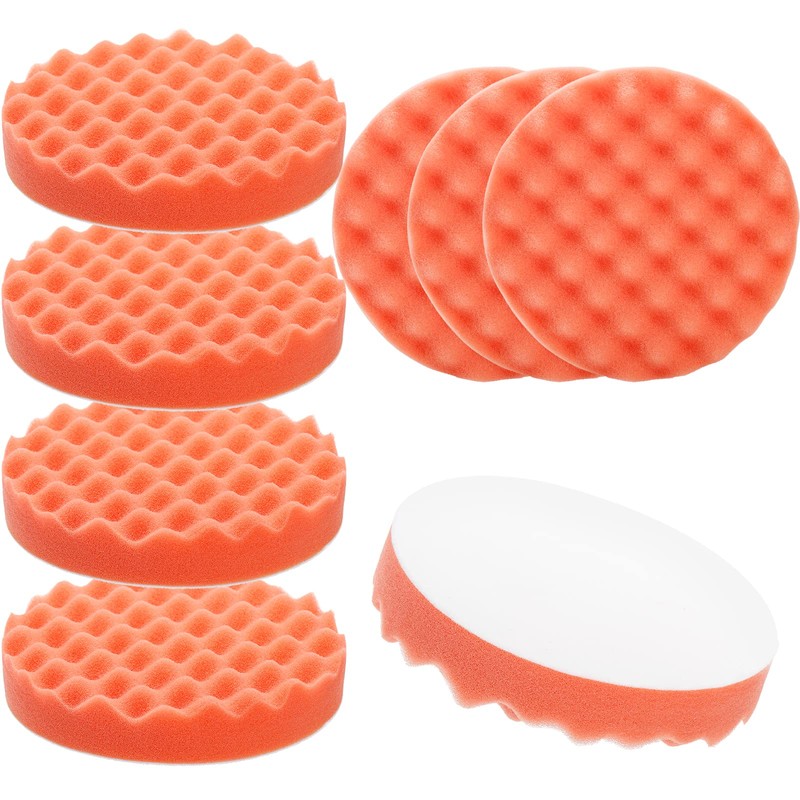 Fasmov 8 Pack 6" Buffing Polishing Pads Waffle Buffing Pads,